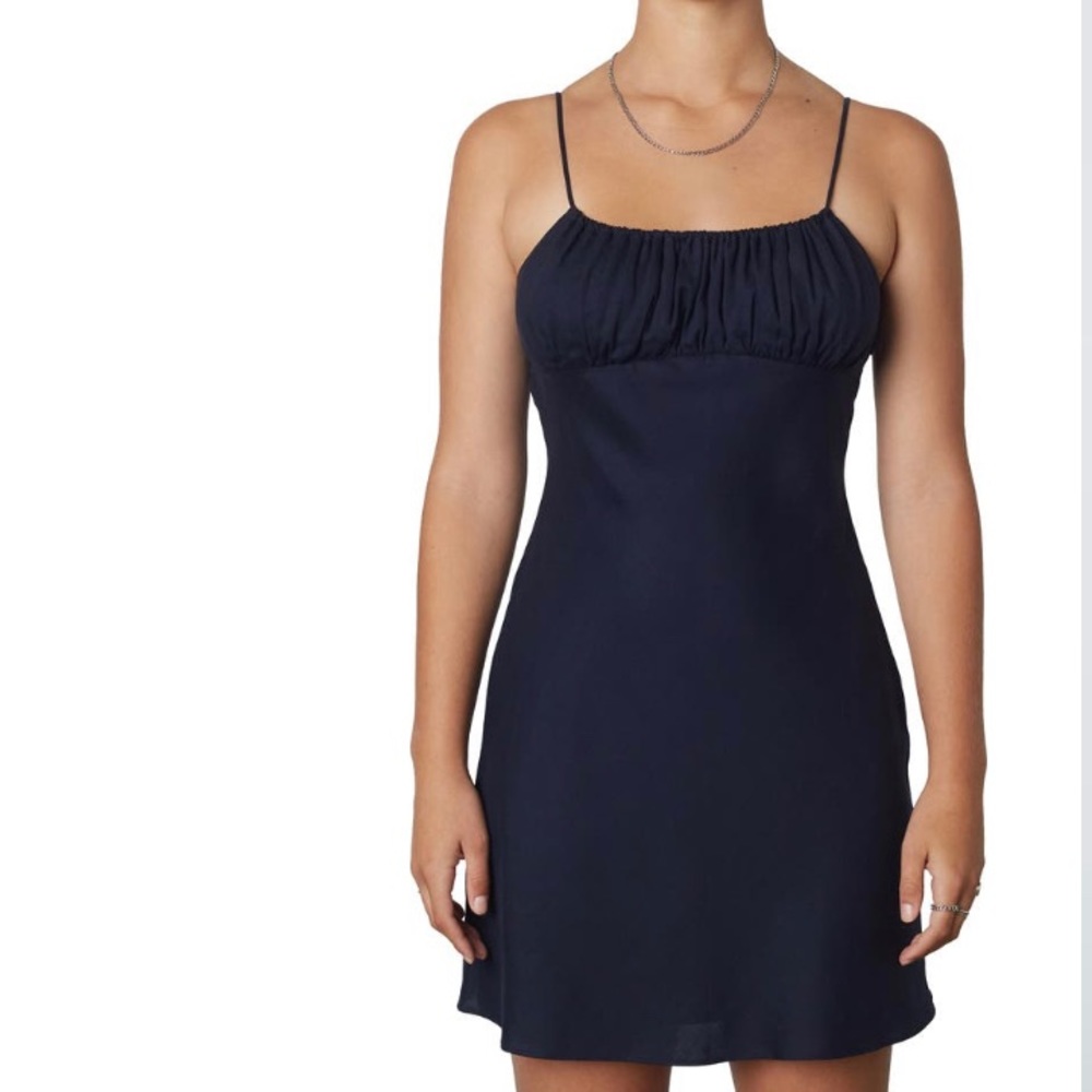 Nia Corsica Navy Slipdress